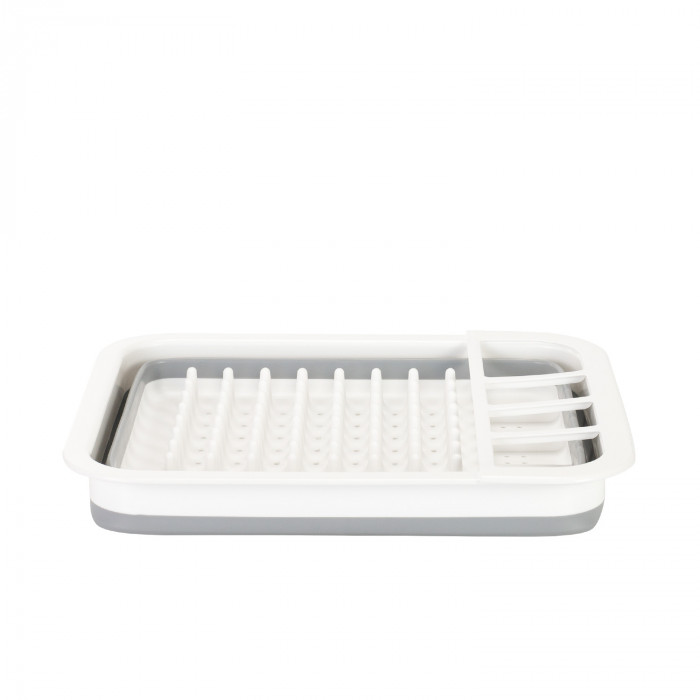 ESCURREPLATOS PLEGABLE GRIS/BLANCO 36,5x31x12,5cm 7HOUSE