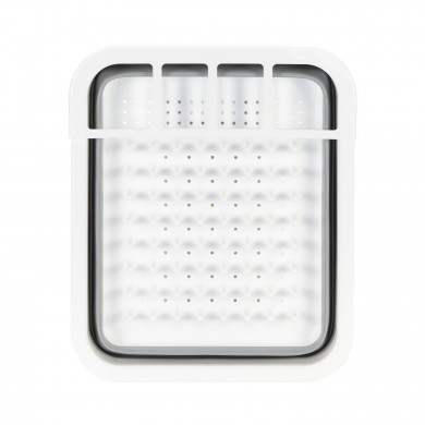 ESCURREPLATOS PLEGABLE GRIS/BLANCO 36,5x31x12,5cm 7HOUSE ESCURREPLATOS PLEGABLE GRIS/BLANCO 36,5x31x12,5cm 7HOUSE