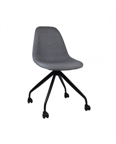 OFFICE CHAIR BASIC TAPIZADA GRIS 53*53*96/96cm THINIA HOME