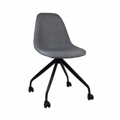 OFFICE CHAIR BASIC TAPIZADA GRIS 53*53*96/96cm THINIA HOME