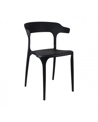 SILLA MADONNA NEGRA 47X47,5*74CM THINIA HOME