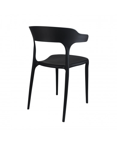 SILLA MADONNA NEGRA 47X47,5*74CM THINIA HOME