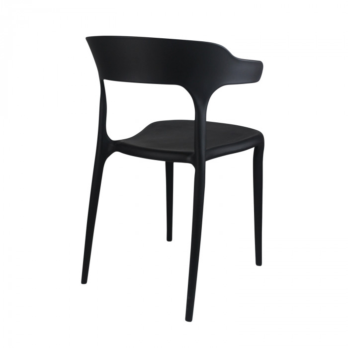 SILLA MADONNA NEGRA 47X47,5*74CM THINIA HOME