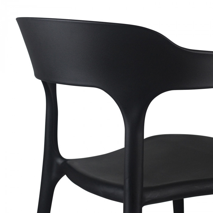 SILLA MADONNA NEGRA 47X47,5*74CM THINIA HOME