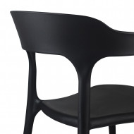 SILLA MADONNA NEGRA 47X47,5*74CM THINIA HOME