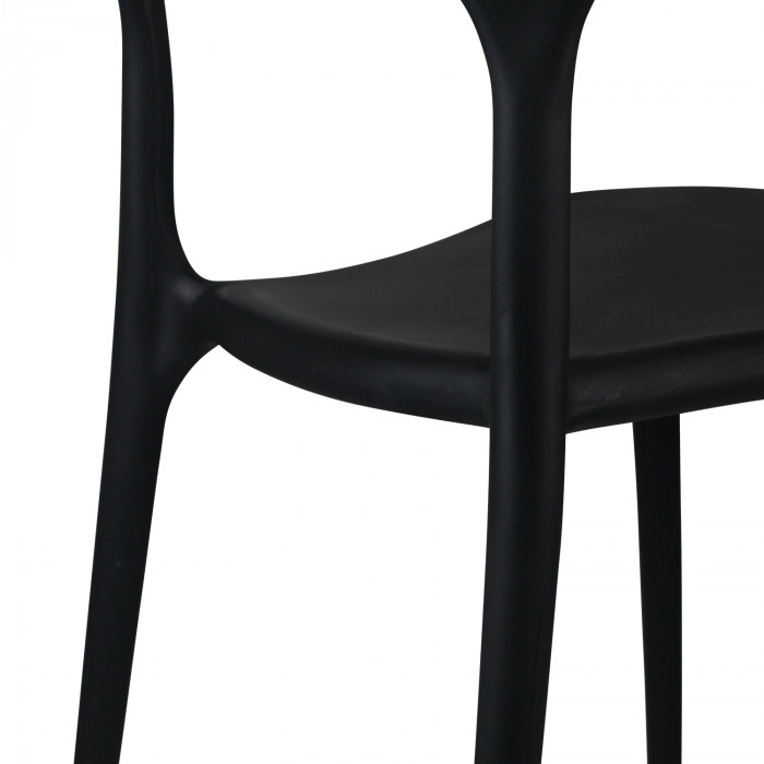 SILLA MADONNA NEGRA 47X47,5*74CM THINIA HOME