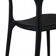 SILLA MADONNA NEGRA 47X47,5*74CM THINIA HOME