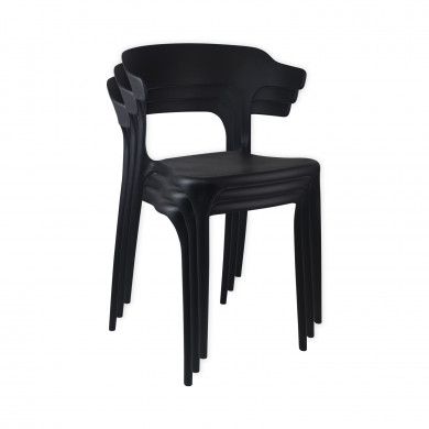 SILLA MADONNA NEGRA 47X47,5*74CM THINIA HOME SILLA MADONNA NEGRA 47X47,5*74CM THINIA HOME