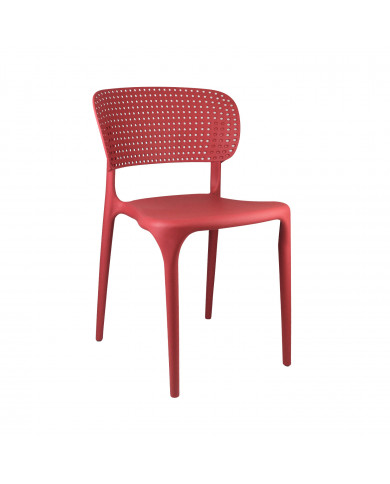 SILLA MARILYN ROJA 49,5X47X75CM THINIA HOME