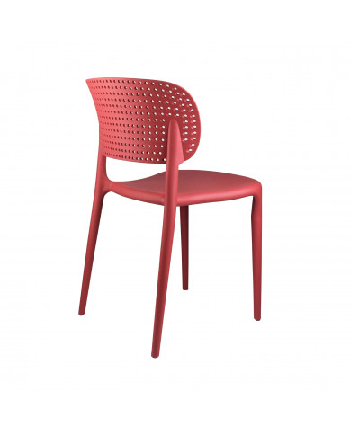 SILLA MARILYN ROJA 49,5X47X75CM THINIA HOME