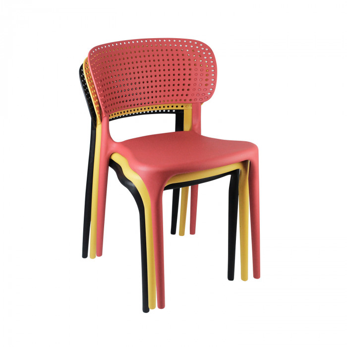 SILLA MARILYN ROJA 49,5X47X75CM THINIA HOME