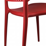SILLA MARILYN ROJA 49,5X47X75CM THINIA HOME