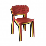 SILLA MARILYN ROJA 49,5X47X75CM THINIA HOME