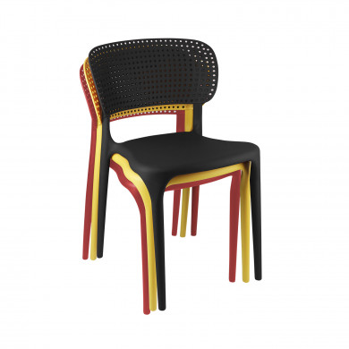 SILLA MARILYN NEGRA49,5X47X75CM THINIA HOME