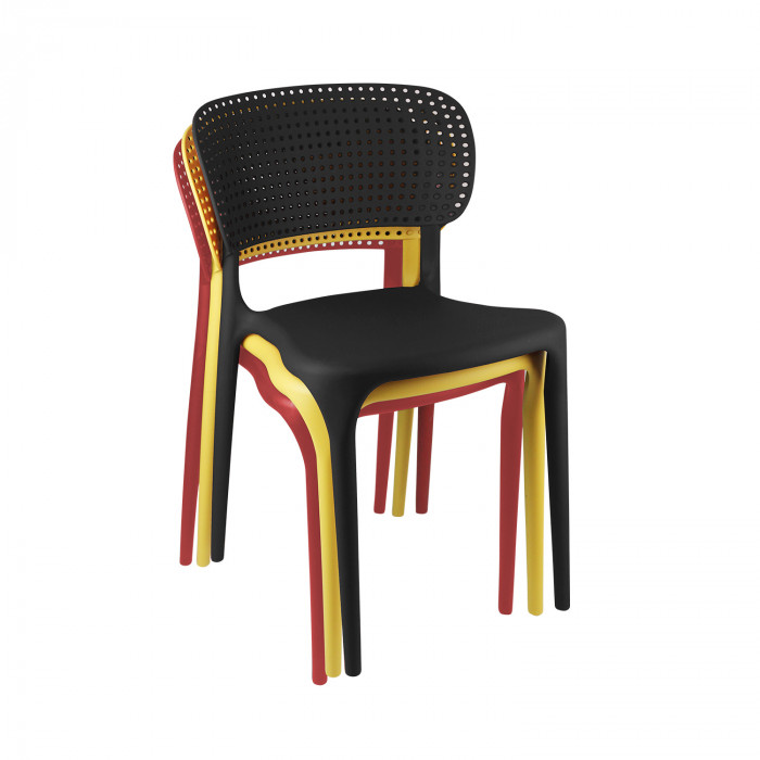 SILLA MARILYN NEGRA49,5X47X75CM THINIA HOME