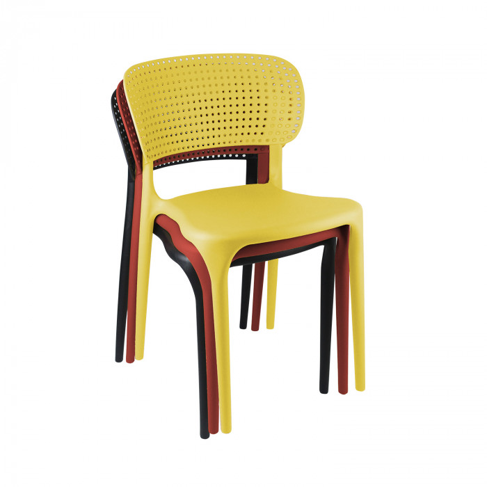 SILLA MARILYN OCRE 49,5X47X75CM THINIA HOME