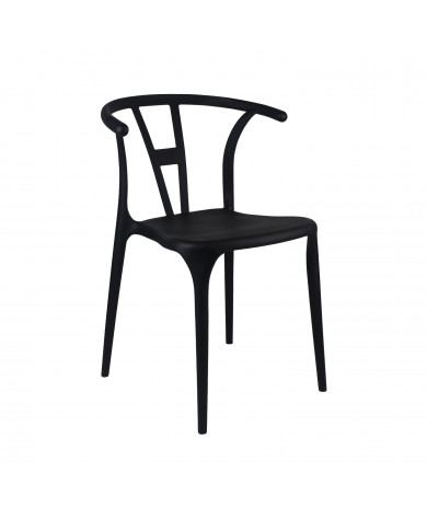 SILLA SCARLETT NEGRA 49,5X52X75CM THINIA HOME