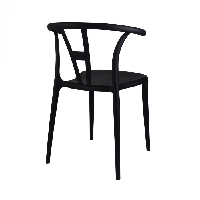 SILLA SCARLETT NEGRA 49,5X52X75CM THINIA HOME