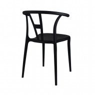 SILLA SCARLETT NEGRA 49,5X52X75CM THINIA HOME