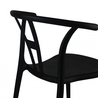 SILLA SCARLETT NEGRA 49,5X52X75CM THINIA HOME
