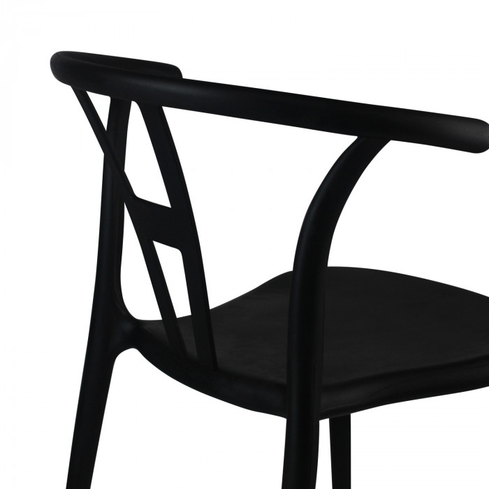 SILLA SCARLETT NEGRA 49,5X52X75CM THINIA HOME