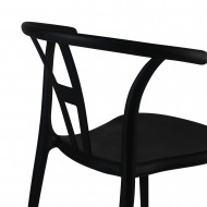 SILLA SCARLETT NEGRA 49,5X52X75CM THINIA HOME