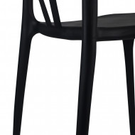 SILLA SCARLETT NEGRA 49,5X52X75CM THINIA HOME