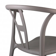 SILLA SCARLETT MARRON 49,5X52X75CM THINIA HOME