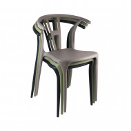 SILLA SCARLETT MARRON 49,5X52X75CM THINIA HOME