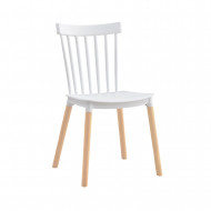 SILLAS PIEL PU MARRÓN 52X44X87CM 7H SEVEN HOUSE