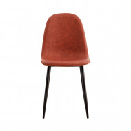 SILLAS PIEL PU MARRÓN 52X44X87CM 7H SEVEN HOUSE