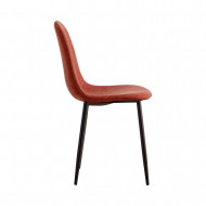 SILLAS PIEL PU MARRÓN 52X44X87CM 7H SEVEN HOUSE