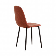 SILLAS PIEL PU MARRÓN 52X44X87CM 7H SEVEN HOUSE