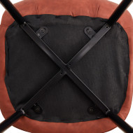 SILLAS PIEL PU MARRÓN 52X44X87CM 7H SEVEN HOUSE