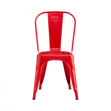 SILLA METÁLICA STRONG ROJA 44X52.5X85CM 7H SEVEN HOUSE