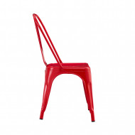 SILLA METÁLICA STRONG ROJA 44X52.5X85CM 7H SEVEN HOUSE
