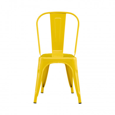 SILLA METÁLICA STRONG AMARILLA 44X52.5X85CM 7H SEVEN HOUSE