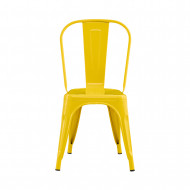 SILLA METÁLICA STRONG AMARILLA 44X52.5X85CM 7H SEVEN HOUSE