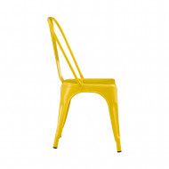 SILLA METÁLICA STRONG AMARILLA 44X52.5X85CM 7H SEVEN HOUSE