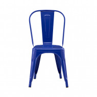 SILLA METÁLICA STRONG AZUL 44X52.5X85CM 7H SEVEN HOUSE
