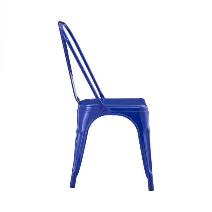 SILLA METÁLICA STRONG AZUL 44X52.5X85CM 7H SEVEN HOUSE