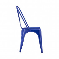 SILLA METÁLICA STRONG AZUL 44X52.5X85CM 7H SEVEN HOUSE