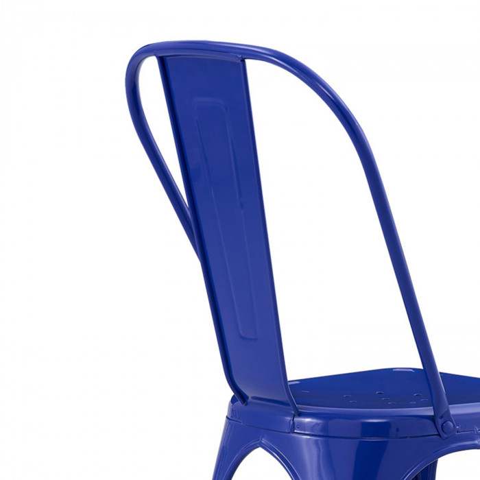 SILLA METÁLICA STRONG AZUL 44X52.5X85CM 7H SEVEN HOUSE