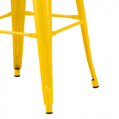 TABURETE METÁLICO STRONG AMARILLO 42X42X76CM 7H SEVEN HOUSE