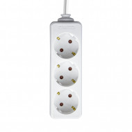 BASE 3 TOMAS 3x1,5mm 1M BLANCA 7hSevenOn RT.2