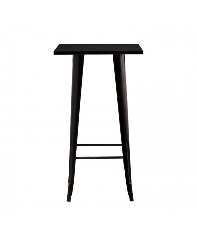 MESA ALTA METÁLICA STRONG NEGRA 60X60X105CM 7H SEVEN HOUSE