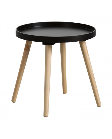 MESA AUXILIAR NEGRO/NATURAL 40XDN40CM THINIA HOME