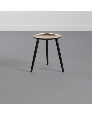 SET 2 MESAS AUXILIARES BASE METAL DORADO THINIA HOME