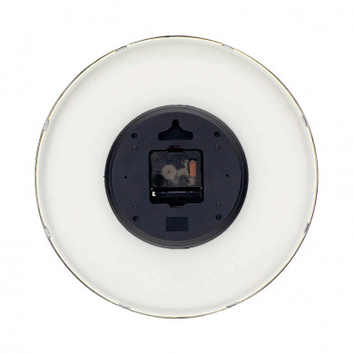 RELOJ DE PARED PLATEADO ESFERA NARANJA CON RELIEVE DN30.5 CJ.1 THINIA HOME RELOJ DE PARED PLATEADO ESFERA NARANJA CON RELIEVE DN30.5 CJ.1 THINIA HOME