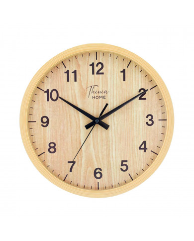 RELOJ DE PARED COLOR MADERA DN30.5CM CJ.1 THINIA HOME